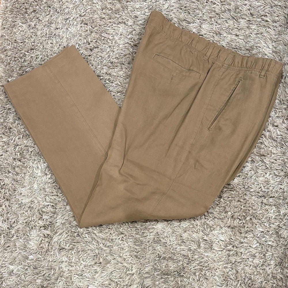 Classic Men's tan linen pants